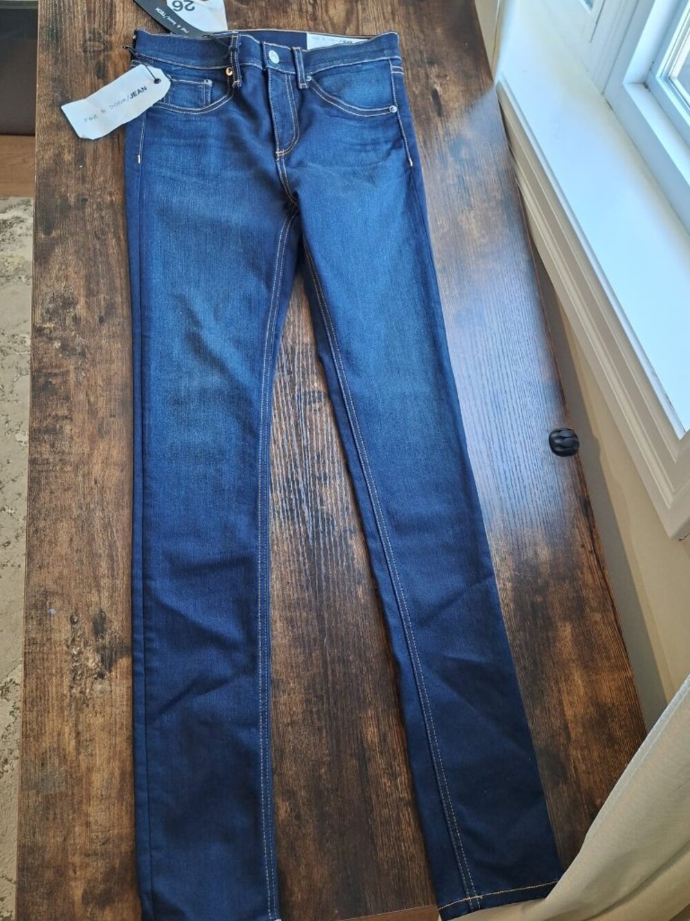 NWT Rag & Bone / JEAN High Rise Skinny Dark Indigo Jeans | Size 26
